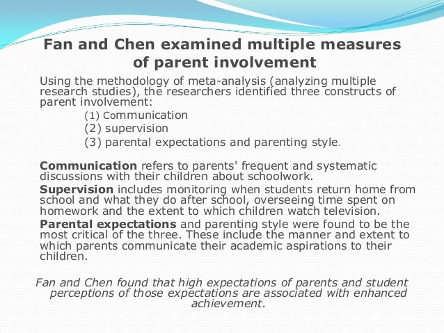parental involvement and academic achievement pdf research on parental involvement and student achievement